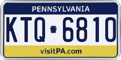 PA license plate KTQ6810