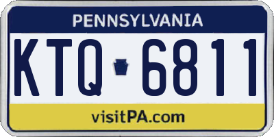 PA license plate KTQ6811