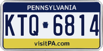 PA license plate KTQ6814