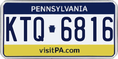 PA license plate KTQ6816