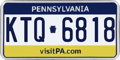 PA license plate KTQ6818