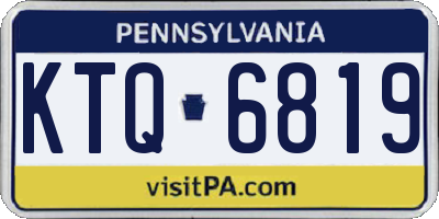 PA license plate KTQ6819