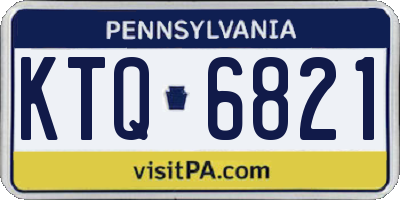 PA license plate KTQ6821