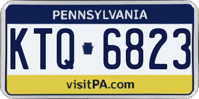 PA license plate KTQ6823