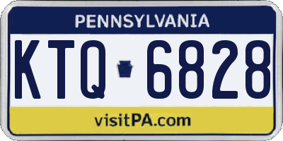 PA license plate KTQ6828