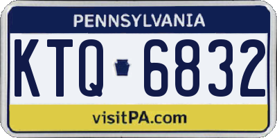 PA license plate KTQ6832