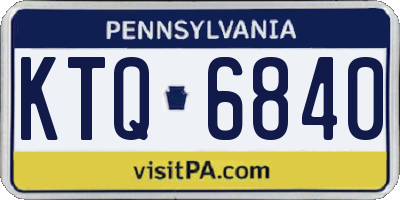 PA license plate KTQ6840