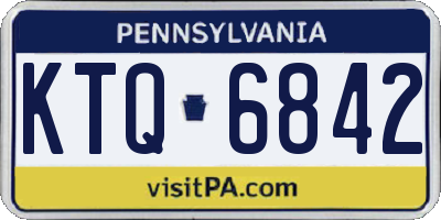 PA license plate KTQ6842