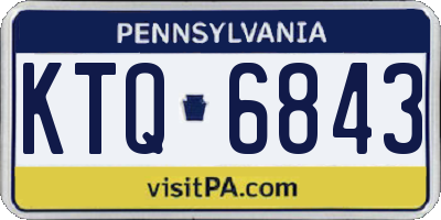 PA license plate KTQ6843