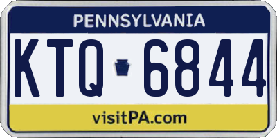 PA license plate KTQ6844