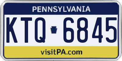 PA license plate KTQ6845