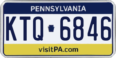 PA license plate KTQ6846