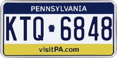 PA license plate KTQ6848