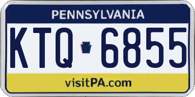 PA license plate KTQ6855