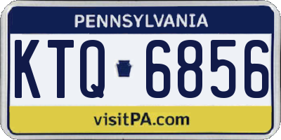 PA license plate KTQ6856
