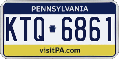 PA license plate KTQ6861