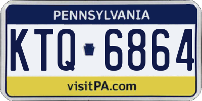 PA license plate KTQ6864