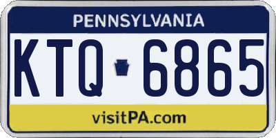 PA license plate KTQ6865