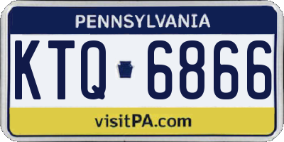 PA license plate KTQ6866