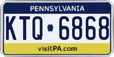PA license plate KTQ6868