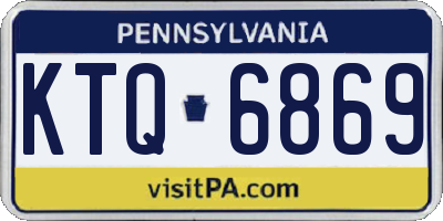 PA license plate KTQ6869