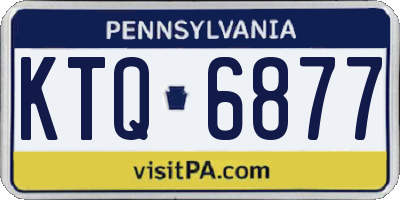 PA license plate KTQ6877