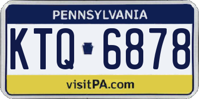 PA license plate KTQ6878