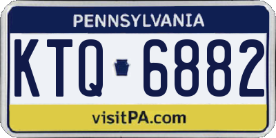 PA license plate KTQ6882