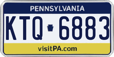 PA license plate KTQ6883