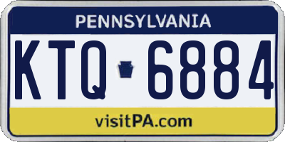 PA license plate KTQ6884