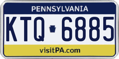 PA license plate KTQ6885