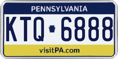 PA license plate KTQ6888