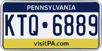 PA license plate KTQ6889