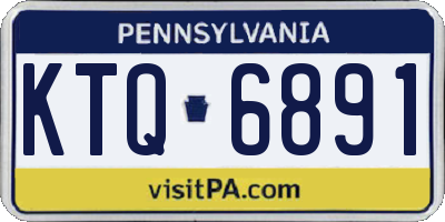 PA license plate KTQ6891