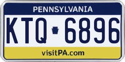 PA license plate KTQ6896