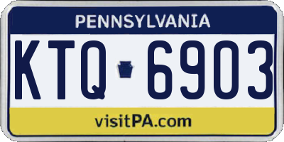 PA license plate KTQ6903