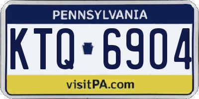 PA license plate KTQ6904
