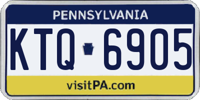 PA license plate KTQ6905