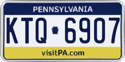 PA license plate KTQ6907