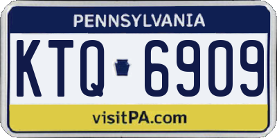 PA license plate KTQ6909