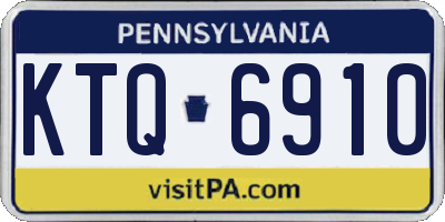 PA license plate KTQ6910