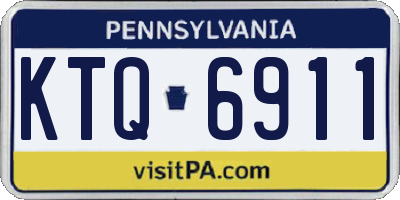 PA license plate KTQ6911