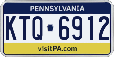 PA license plate KTQ6912