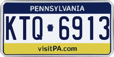 PA license plate KTQ6913
