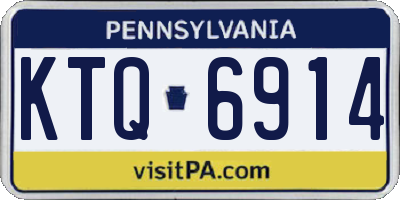 PA license plate KTQ6914
