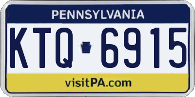 PA license plate KTQ6915