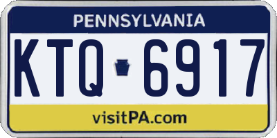 PA license plate KTQ6917