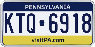 PA license plate KTQ6918