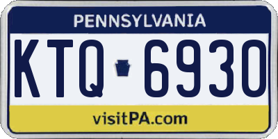 PA license plate KTQ6930