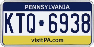 PA license plate KTQ6938